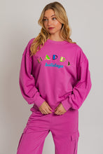 Load image into Gallery viewer, Noelle &quot;Happy Holidays&quot; Crewneck Sweatshirt and Cargo Sweatpants Set
