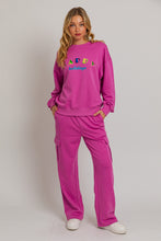 Load image into Gallery viewer, Noelle &quot;Happy Holidays&quot; Crewneck Sweatshirt and Cargo Sweatpants Set
